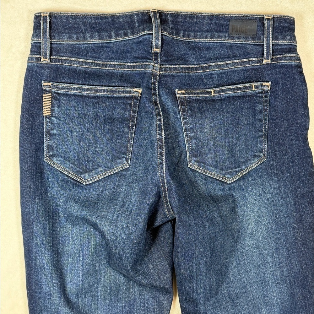 PAIGE Size 24 Women's Brigite Indigo Straight Leg Jeans Premium Designer Denim - Picture 6 of 11